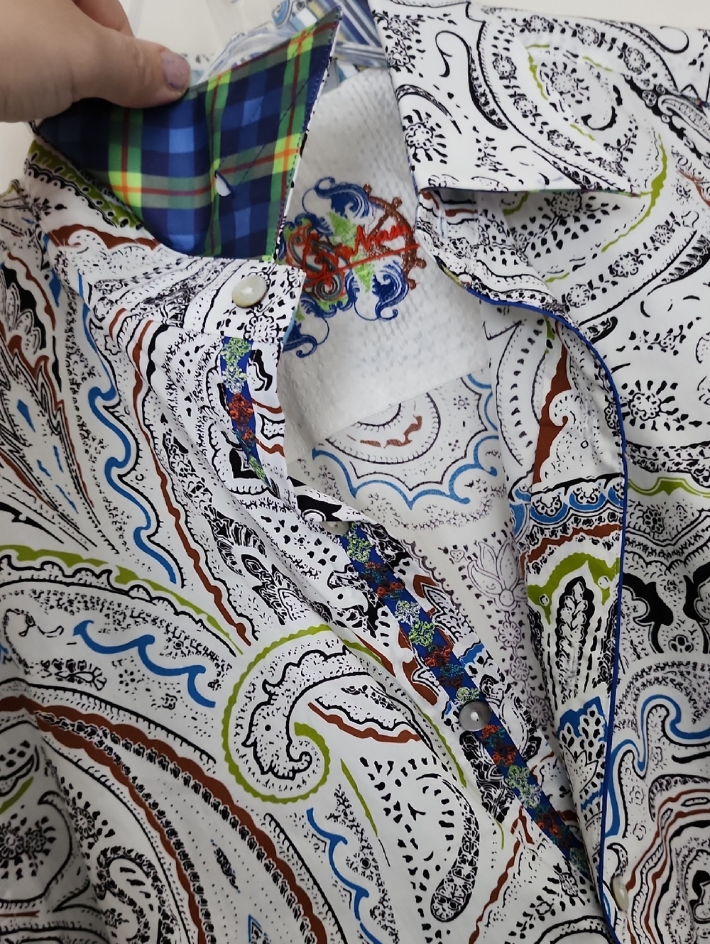 Rober Graham Paisley Embroidered Button Down Shirt - Picture 7 of 12